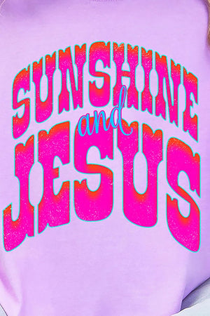 Radiant Sunshine And Jesus Comfort Colors Adult Ring-Spun Cotton Tee - Wholesale Accessory Market
