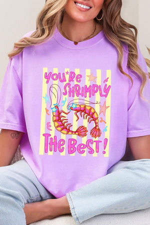 Shrimply The Best Comfort Colors Adult Ring-Spun Cotton Tee - Wholesale Accessory Market