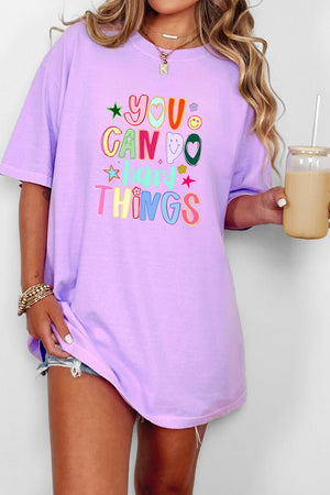 You Can Do Hard Things Comfort Colors Adult Ring - Spun Cotton Tee - Wholesale Accessory Market