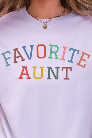 Always The Favorite Aunt Comfort Colors Adult Ring-Spun Cotton Tee - Wholesale Accessory Market