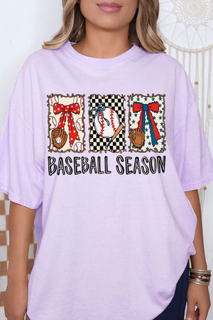 Baseball Season Ribbon Comfort Colors Adult Ring - Spun Cotton Tee - Wholesale Accessory Market