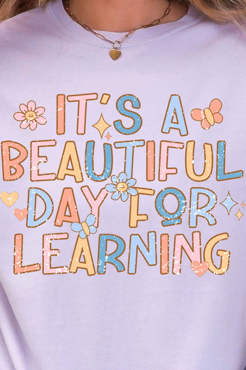 Beautiful Day For Learning Comfort Colors Adult Ring - Spun Cotton Tee - Wholesale Accessory Market