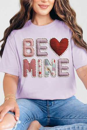 Be Mine Faux Yarn Comfort Colors Adult Ring - Spun Cotton Tee - Wholesale Accessory Market