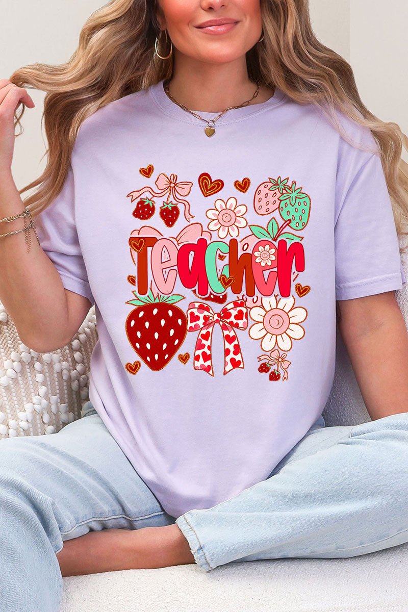 Berry Sweet Teacher Comfort Colors Adult Ring-Spun Cotton Tee - Wholesale Accessory Market