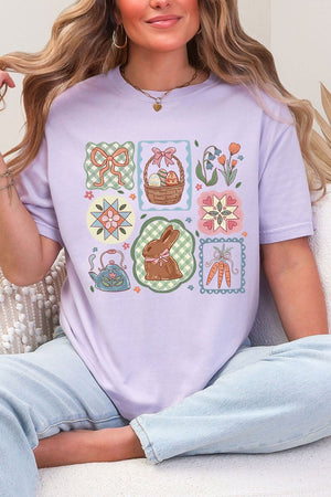 Blossom Bunny Patch Comfort Colors Adult Ring - Spun Cotton Tee - Wholesale Accessory Market