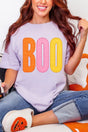 Candy Stripe Boo Comfort Colors Adult Ring-Spun Cotton Tee - Wholesale Accessory Market