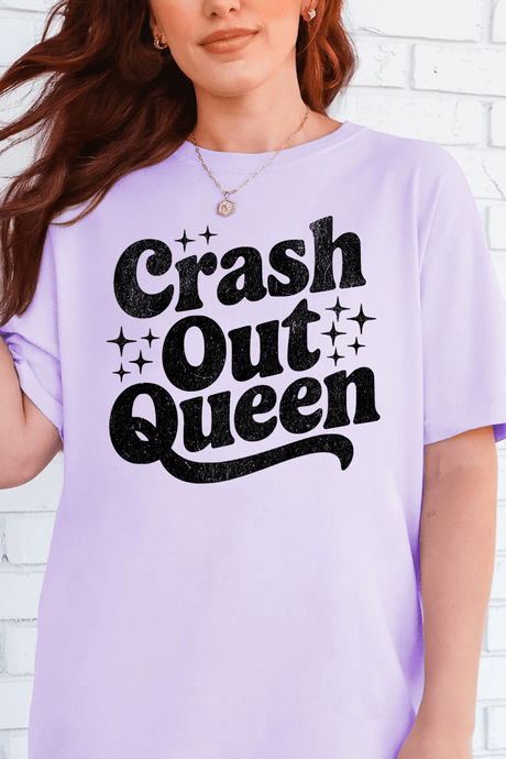 Crash Out Queen Comfort Colors Adult Ring - Spun Cotton Tee - Wholesale Accessory Market