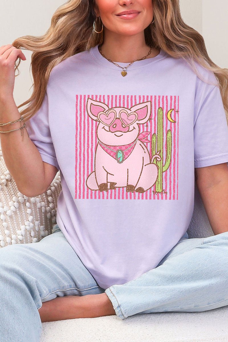 Desert Diva Piggy Comfort Colors Adult Ring - Spun Cotton Tee - Wholesale Accessory Market