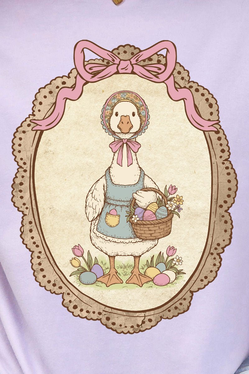 Easter Belle Spring Goose Comfort Colors Adult Ring - Spun Cotton Tee - Wholesale Accessory Market