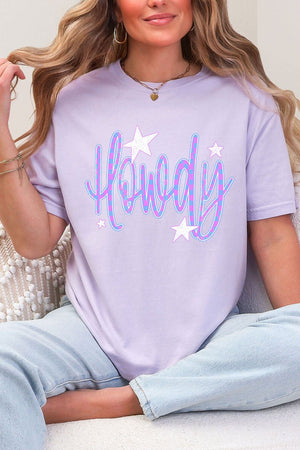 Electric Cowgirl Howdy Comfort Colors Adult Ring - Spun Cotton Tee - Wholesale Accessory Market