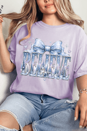 Frosted Fairytale Believe Comfort Colors Adult Ring-Spun Cotton Tee - Wholesale Accessory Market