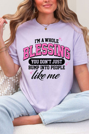 I'm A Whole Blessing Comfort Colors Adult Ring - Spun Cotton Tee - Wholesale Accessory Market