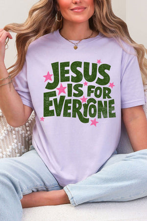 Jesus Is For Everyone Comfort Colors Adult Ring - Spun Cotton Tee - Wholesale Accessory Market