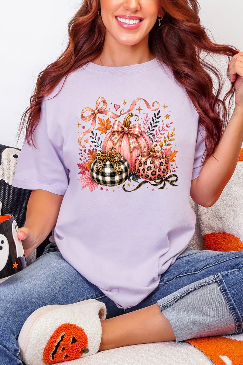 Pretty In Pumpkin Comfort Colors Adult Ring-Spun Cotton Tee - Wholesale Accessory Market