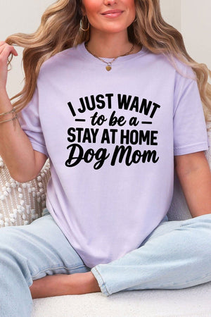 Stay At Home Dog Mom Comfort Colors Adult Ring-Spun Cotton Tee - Wholesale Accessory Market