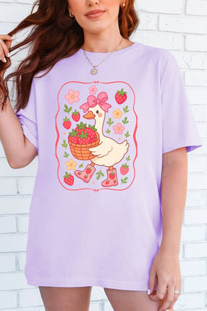 Strawberry Goose Comfort Colors Adult Ring - Spun Cotton Tee - Wholesale Accessory Market