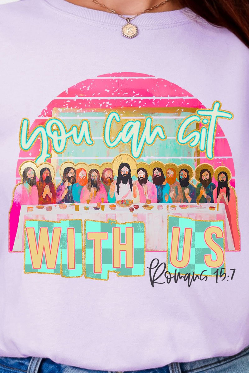 You Can Sit With Us Comfort Colors Adult Ring - Spun Cotton Tee - Wholesale Accessory Market