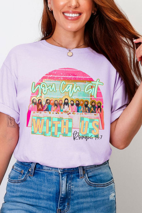 You Can Sit With Us Comfort Colors Adult Ring - Spun Cotton Tee - Wholesale Accessory Market