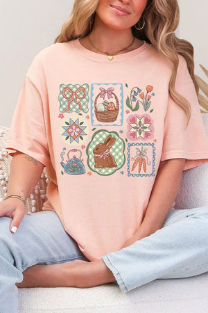 Blossom Bunny Patch Comfort Colors Adult Ring - Spun Cotton Tee - Wholesale Accessory Market