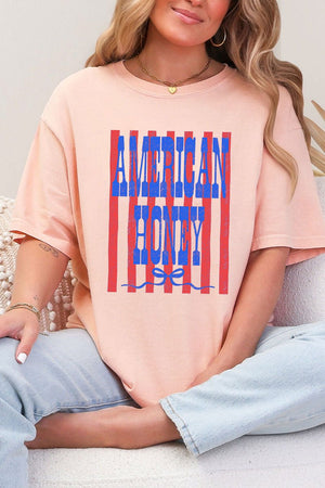 Blue American Honey Energy Comfort Colors Adult Ring - Spun Cotton Tee - Wholesale Accessory Market