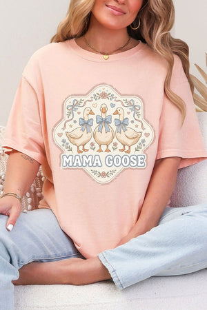 Blue Bow Mama Goose Comfort Colors Adult Ring - Spun Cotton Tee - Wholesale Accessory Market