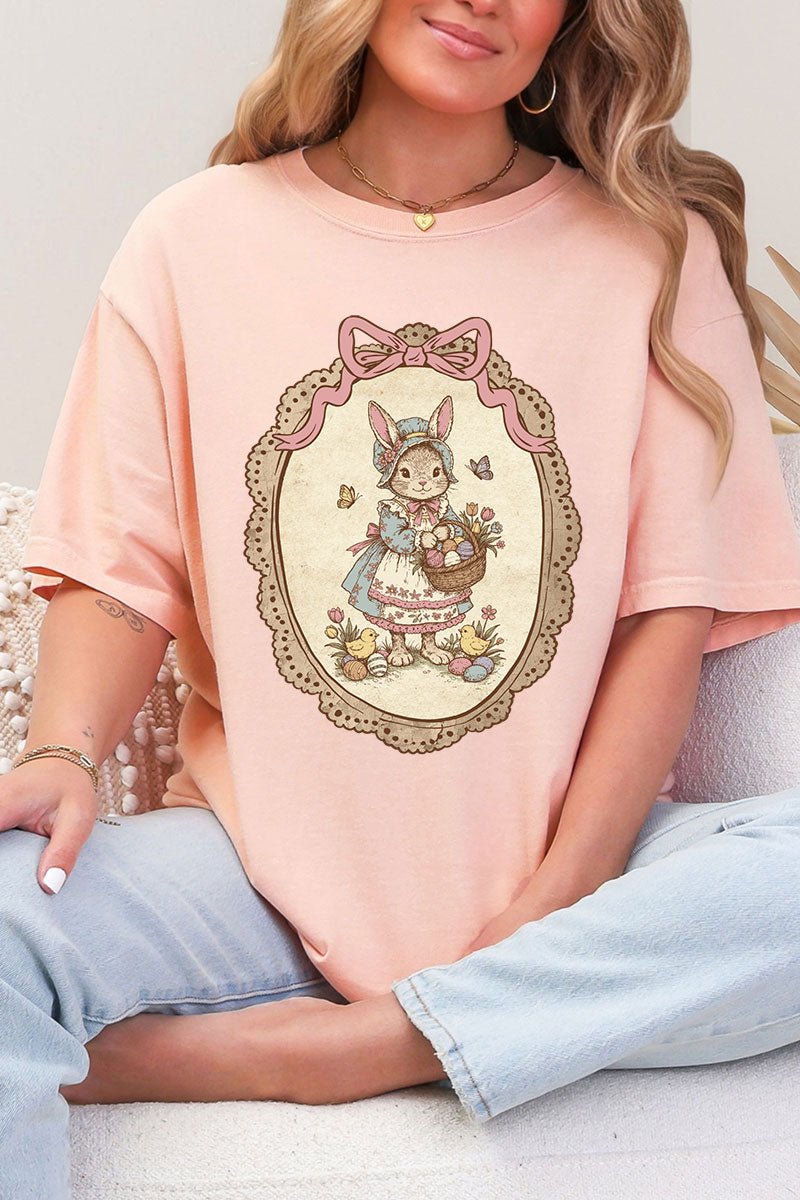 Easter Belle Spring Bunny Comfort Colors Adult Ring - Spun Cotton Tee - Wholesale Accessory Market