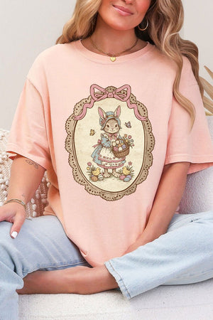 Easter Belle Spring Bunny Comfort Colors Adult Ring - Spun Cotton Tee - Wholesale Accessory Market