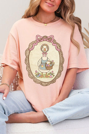 Easter Belle Spring Goose Comfort Colors Adult Ring - Spun Cotton Tee - Wholesale Accessory Market