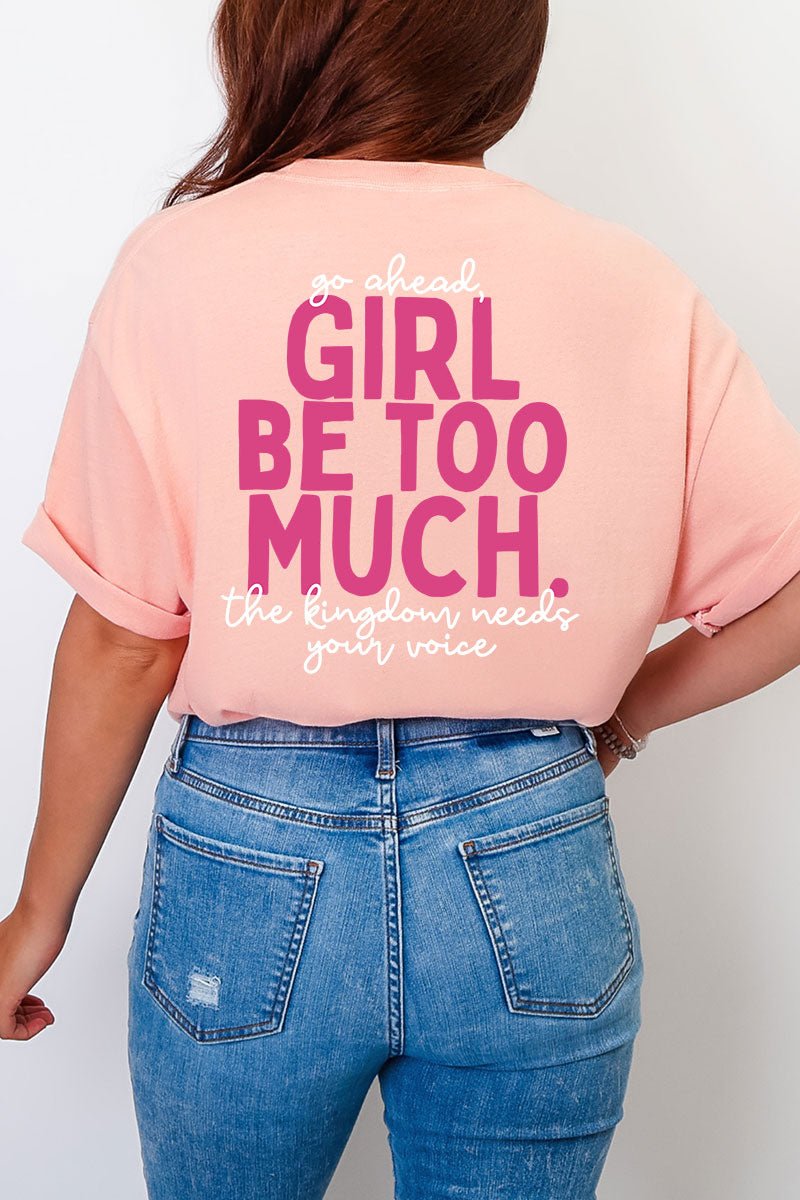 Esther Go Ahead Girl Full Front & Back Design Comfort Colors Adult Ring-Spun Cotton Tee - Wholesale Accessory Market
