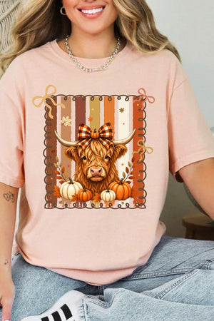 Highland In Autumn Comfort Colors Adult Ring-Spun Cotton Tee - Wholesale Accessory Market