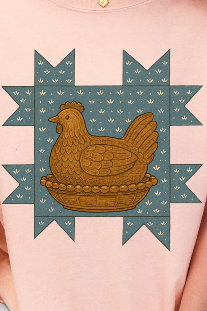 Homestead Hen Comfort Colors Adult Ring - Spun Cotton Tee - Wholesale Accessory Market