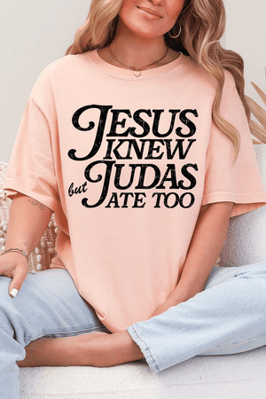 Jesus Knew Comfort Colors Adult Ring - Spun Cotton Tee - Wholesale Accessory Market