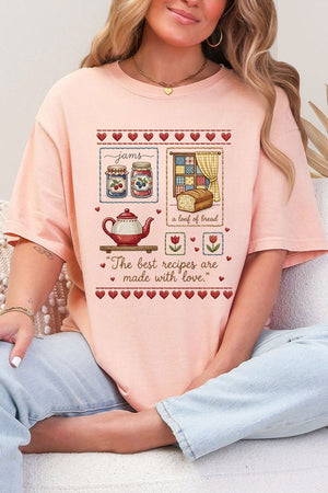 Made With Love Comfort Colors Adult Ring - Spun Cotton Tee - Wholesale Accessory Market