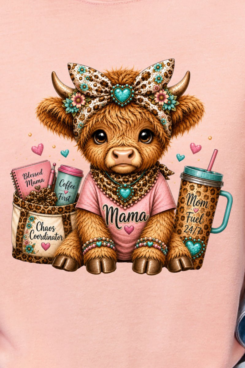 Mama Raising The Herd Comfort Colors Adult Ring-Spun Cotton Tee - Wholesale Accessory Market
