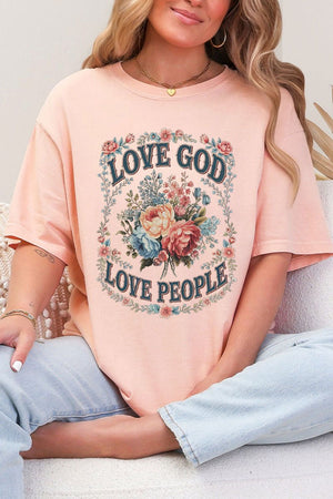 Old Garden Love God Comfort Colors Adult Ring - Spun Cotton Tee - Wholesale Accessory Market