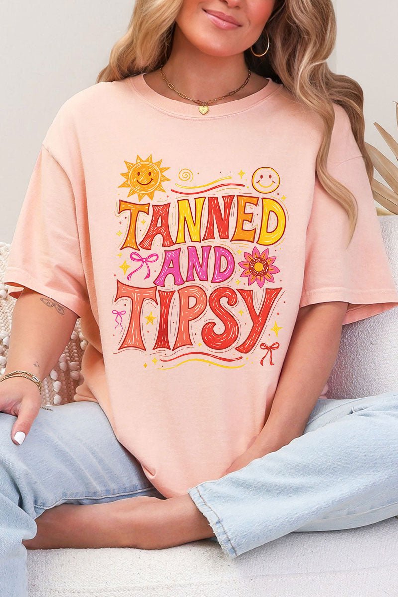 Tanned And Tipsy State Of Mind Comfort Colors Adult Ring-Spun Cotton Tee - Wholesale Accessory Market