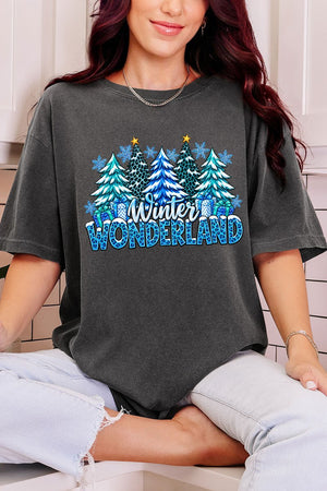 Blue Winter Wonderland Comfort Colors Adult Ring-Spun Cotton Tee - Wholesale Accessory Market