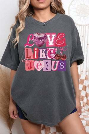 Bold Love Like Jesus Comfort Colors Adult Ring - Spun Cotton Tee - Wholesale Accessory Market