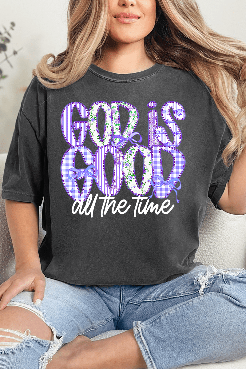 Coquette God Is Good Comfort Colors Adult Ring - Spun Cotton Tee - Wholesale Accessory Market