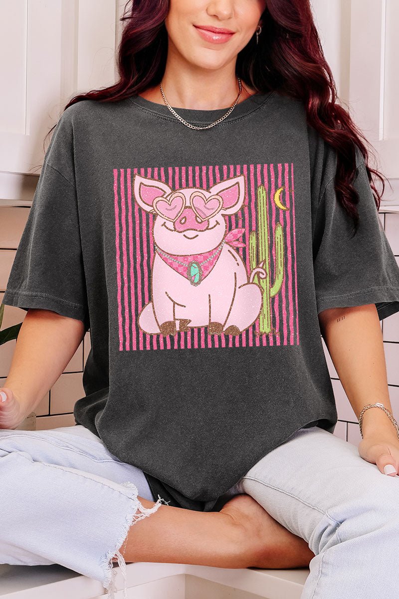 Desert Diva Piggy Comfort Colors Adult Ring - Spun Cotton Tee - Wholesale Accessory Market