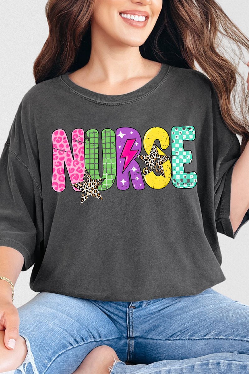 Distressed Retro Nurse Comfort Colors Adult Ring - Spun Cotton Tee - Wholesale Accessory Market