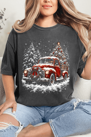 Evergreen Christmas Drive Comfort Colors Adult Ring-Spun Cotton Tee - Wholesale Accessory Market
