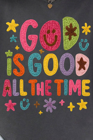 Faux Yarn God Is Good Comfort Colors Adult Ring - Spun Cotton Tee - Wholesale Accessory Market