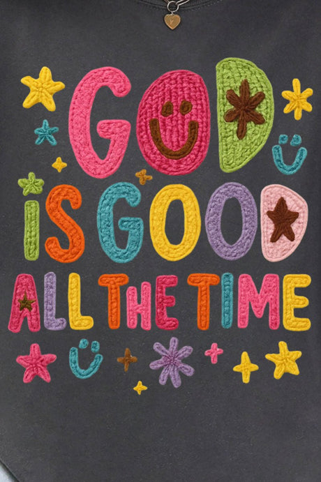 Faux Yarn God Is Good Comfort Colors Adult Ring - Spun Cotton Tee - Wholesale Accessory Market