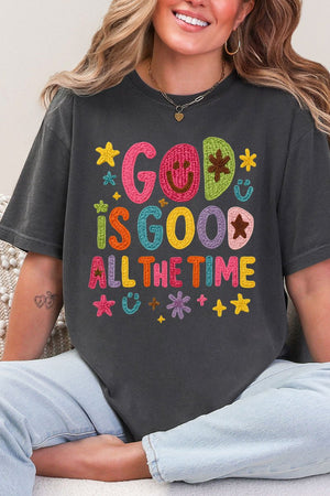 Faux Yarn God Is Good Comfort Colors Adult Ring - Spun Cotton Tee - Wholesale Accessory Market