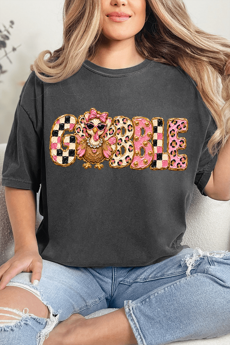 Gobble & Glam Comfort Colors Adult Ring-Spun Cotton Tee - Wholesale Accessory Market