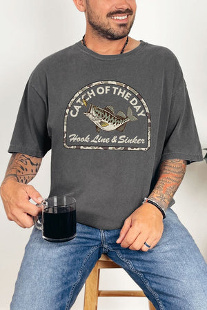 Hook Line & Sinker Cream Comfort Colors Adult Ring-Spun Cotton Tee - Wholesale Accessory Market