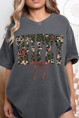 Hunting Wifey Ribbon Comfort Colors Adult Ring - Spun Cotton Tee - Wholesale Accessory Market