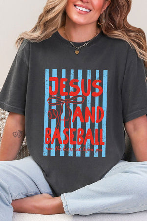 Jesus And Baseball Comfort Colors Adult Ring - Spun Cotton Tee - Wholesale Accessory Market