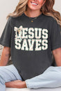 Jesus Saves Coquette Cross Comfort Colors Adult Ring - Spun Cotton Tee - Wholesale Accessory Market
